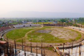 चितवनको गौतमबुद्ध क्रिकेट रङ्गशालाको भौतिक प्रगति ३० प्रतिशत, छिटो सम्पन्न गर्न दबाब