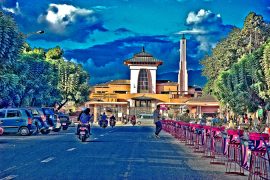 ट्राफिक जाम नहोस् भनेर नारायणहिटी सडकमा जनसभा