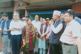 भरतपुरका तीन वडामा एमालेको संयुक्त घरदैलो