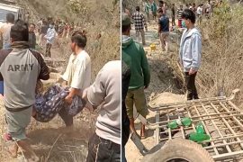 उदयपुरमा भीरबाट जिप खस्दा ६ जनाको मृत्यु
